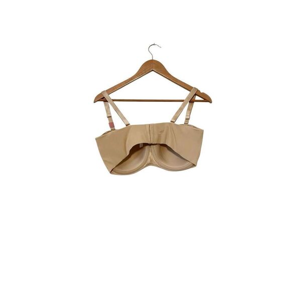 Cacique Tan Nude Lightly Lined Multi Way Strapless Bra 40DD 40E - Picture 3 of 5